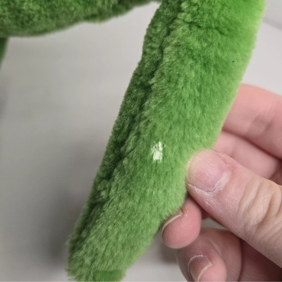 Vintage 1987 World Of Smile Green Dinosaur Plush Stuffed Animal Brachiosaurus - Picture 5 of 5